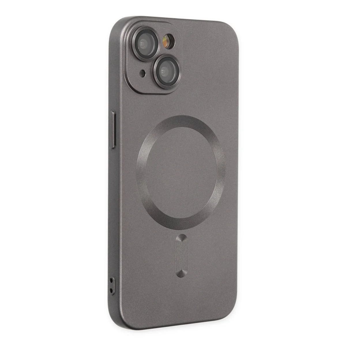 iPhone 14 Plus Kılıf Moshi Lens Magneticsafe Silikon - Füme