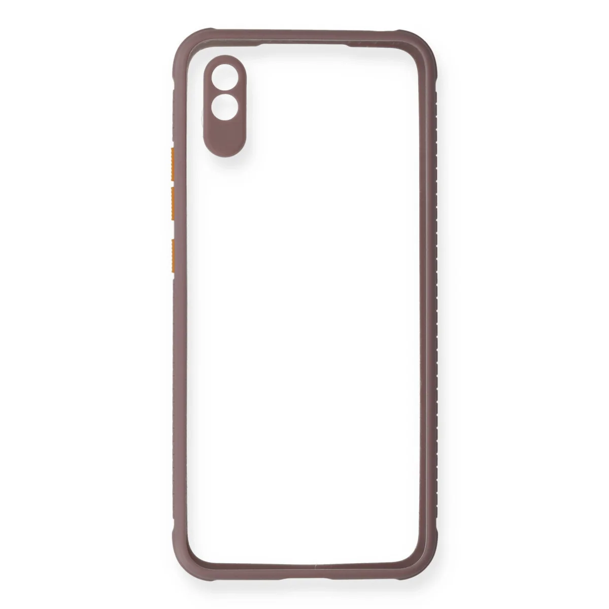 Redmi 9A Kılıf Miami Şeffaf Silikon - Açık Mor