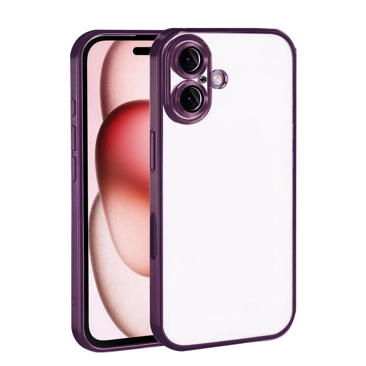 iPhone 17 Razer Lensli Silikon - Açık Mor