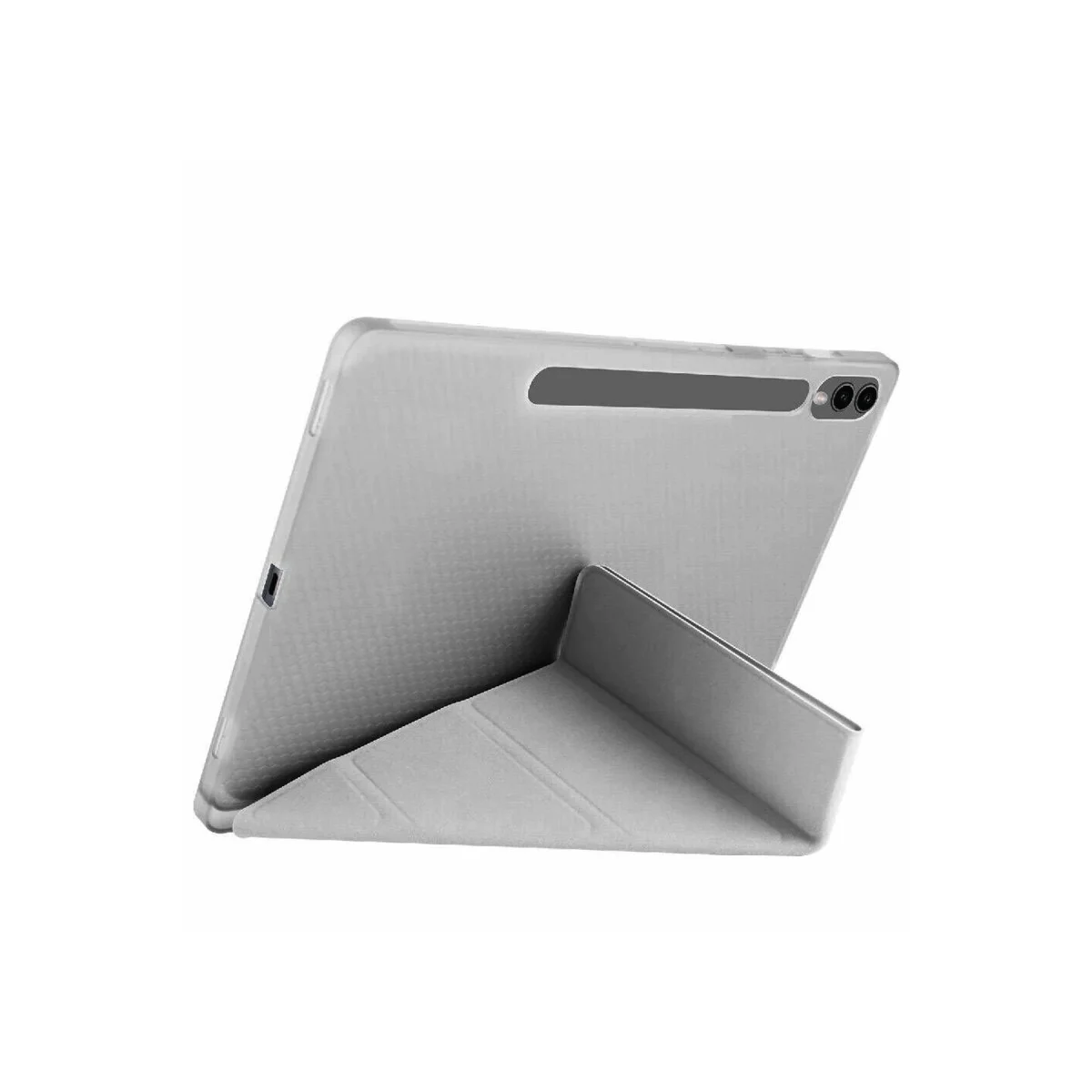 Galaxy X610 Tab S9 FE Plus 12.4 Kılıf Kalemlikli Mars Tablet Kılıfı - Koyu Gri