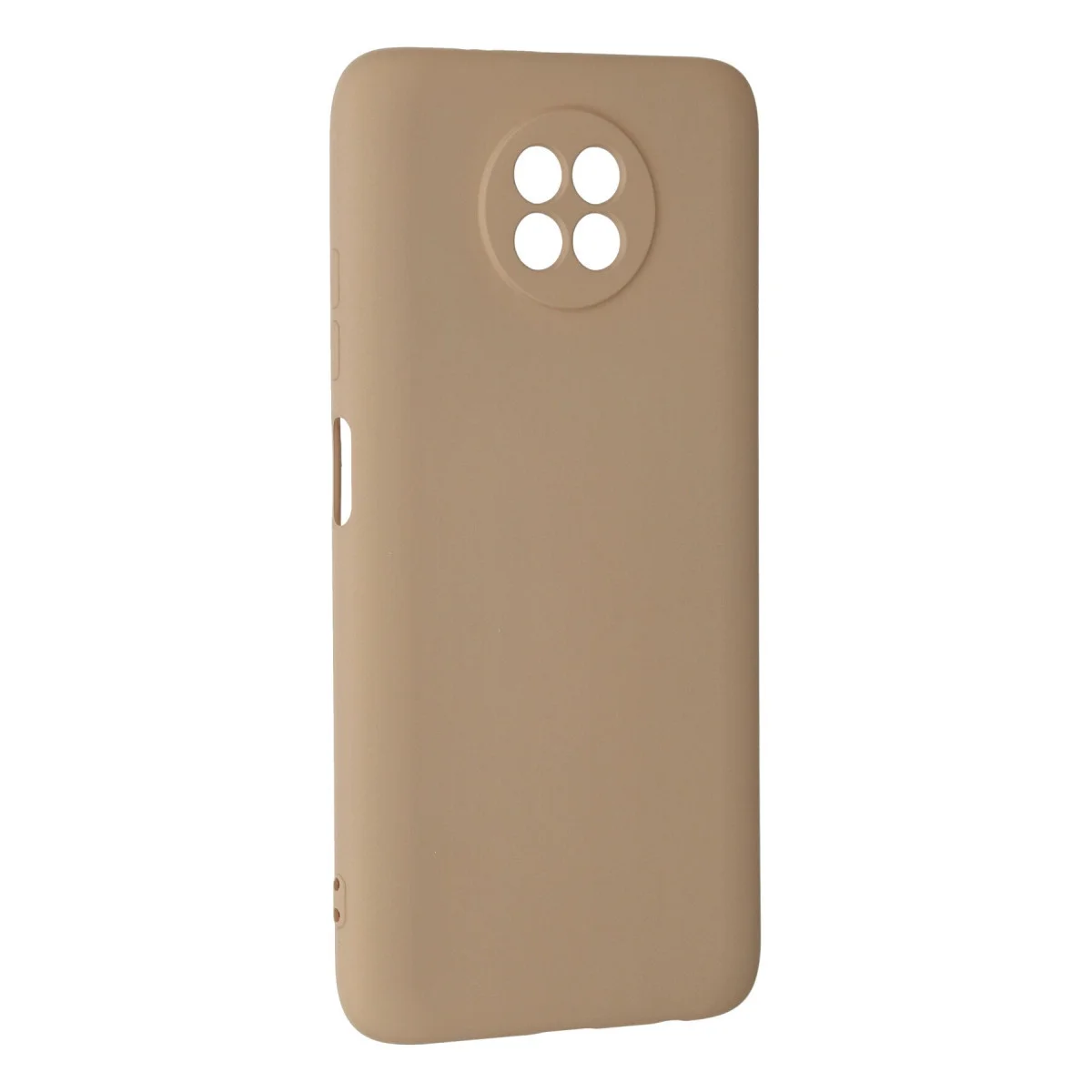Redmi Note 9 5G Kılıf Nano içi Kadife Silikon - Bej