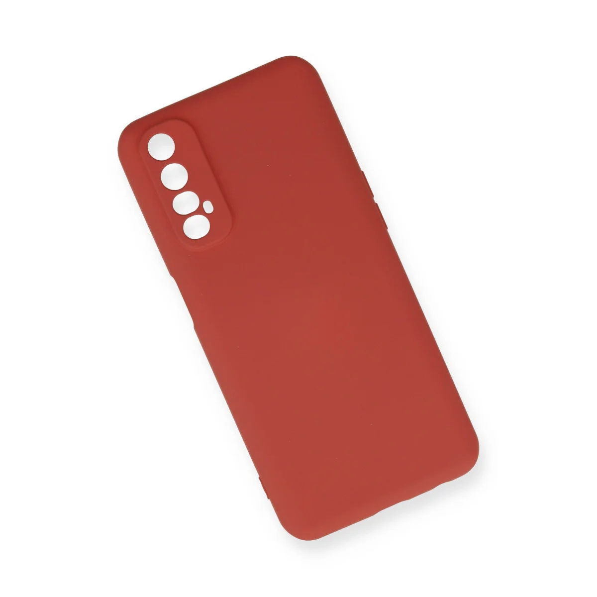Realme 7 Kılıf Nano içi Kadife Silikon - Kiremit