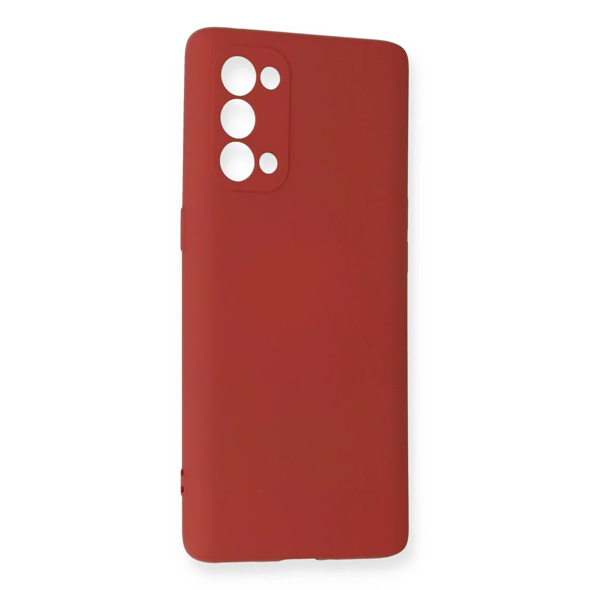 Reno 5 Pro Kılıf Nano içi Kadife Silikon - Kiremit