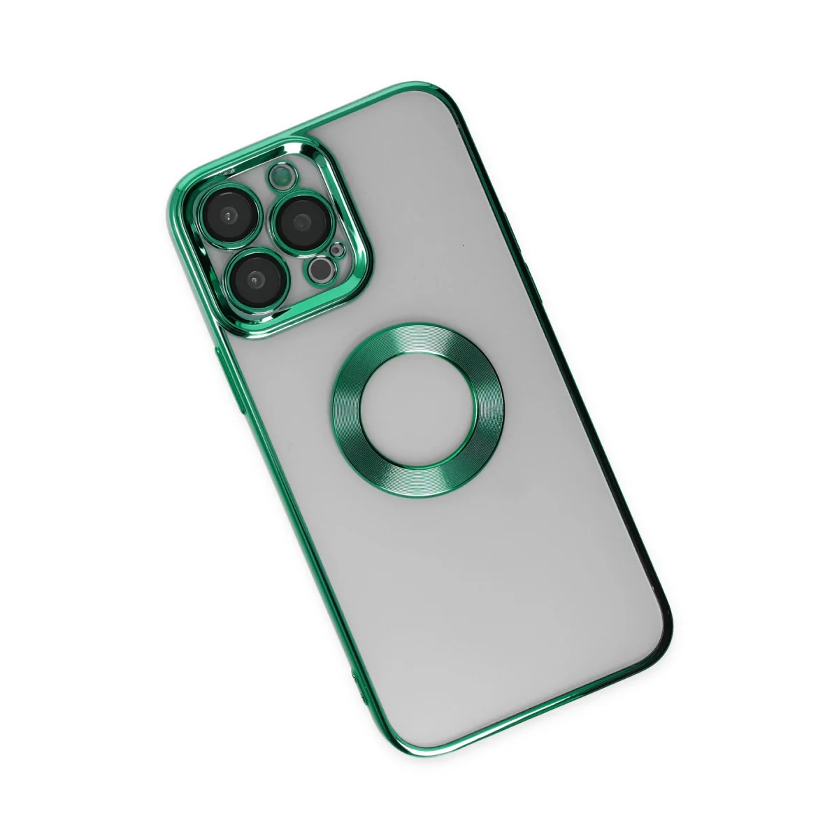 iPhone 14 Pro Max Kılıf Slot Silikon - Köknar Yeşili