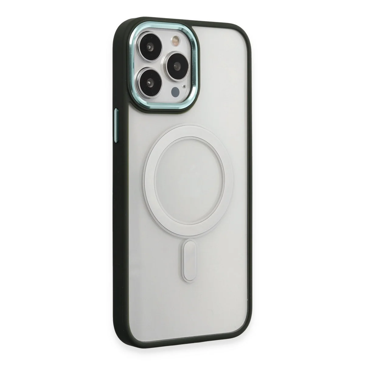 iPhone 15 Pro Kılıf Room Magneticsafe Silikon - Köknar Yeşili
