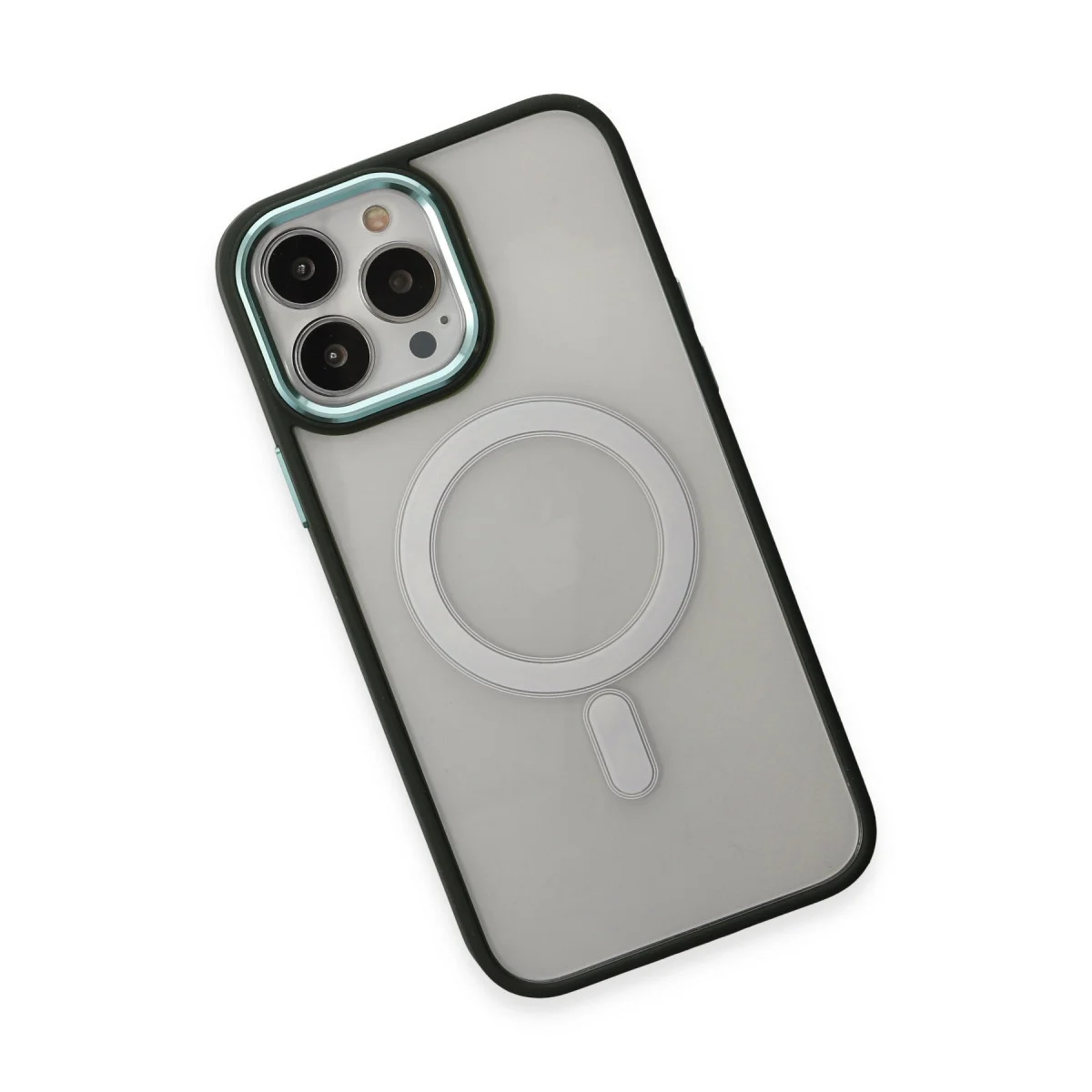 iPhone 15 Pro Kılıf Room Magneticsafe Silikon - Köknar Yeşili