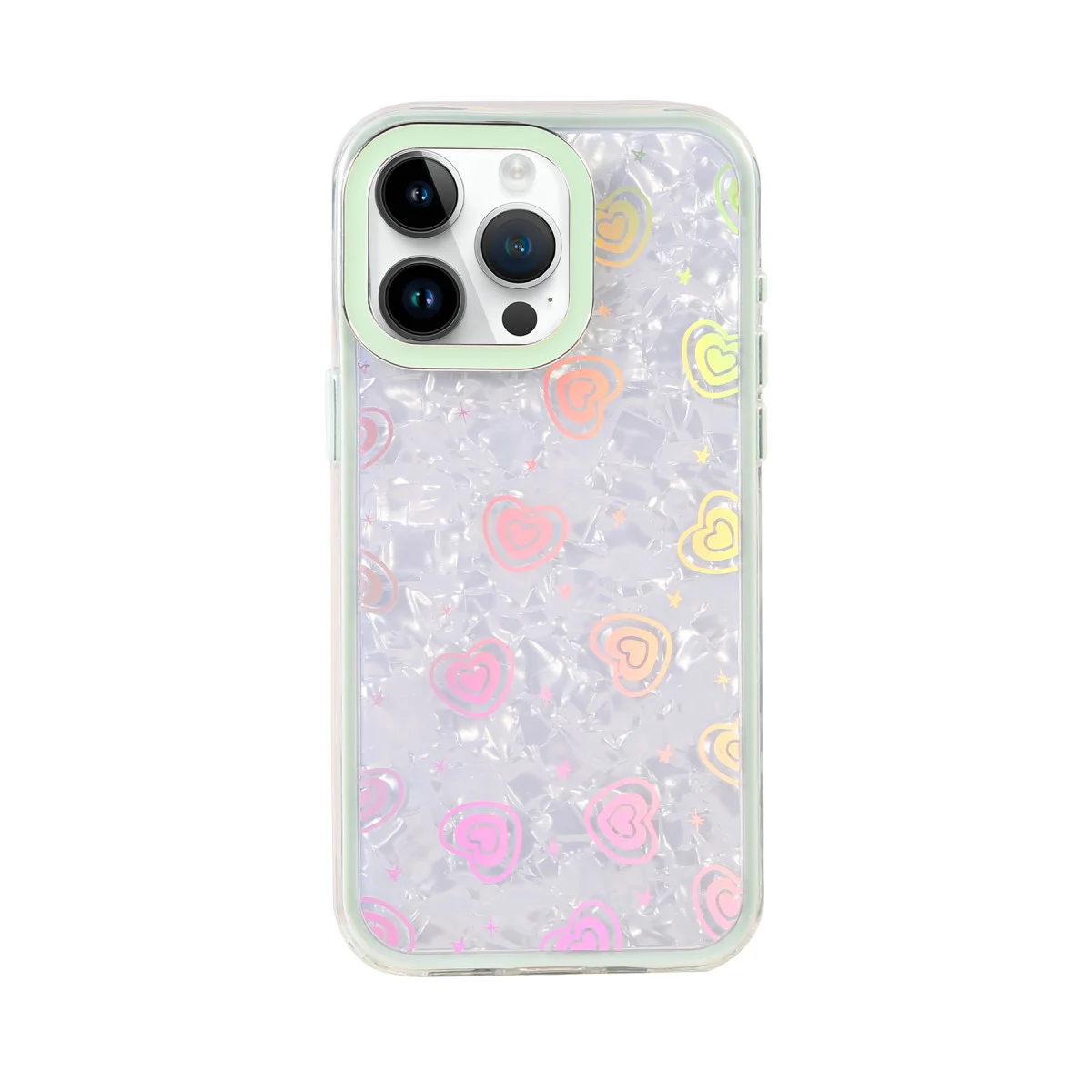 iPhone 16 Pro Max Lumi Desenli Kapak - Yeşil