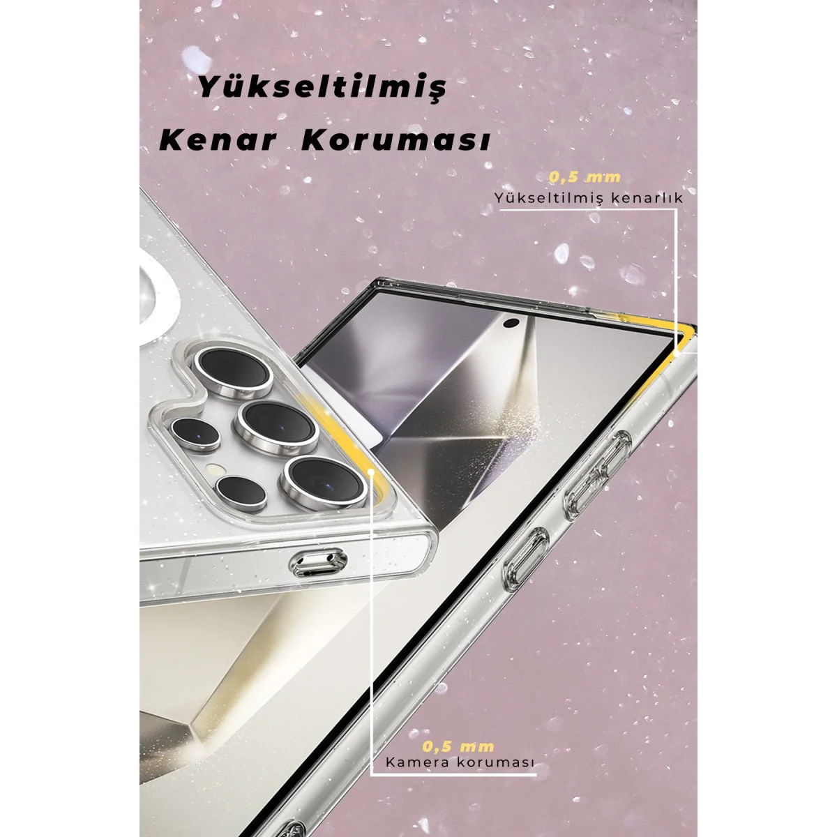 Galaxy S23 Ultra Kılıf Star Magsafe Kapak - Siyah