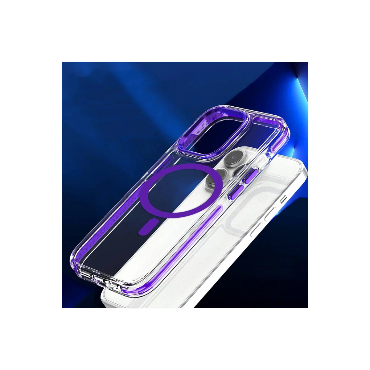 iPhone 14 Pro Bella Magsafe Kapak - Derin Mor