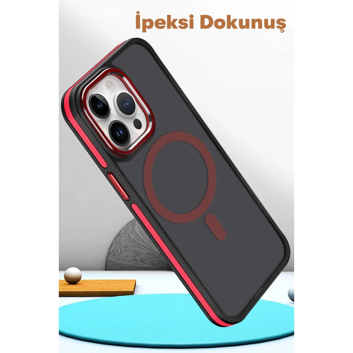 iPhone 15 Pro Max Winner Magsafe Kapak - Siyah