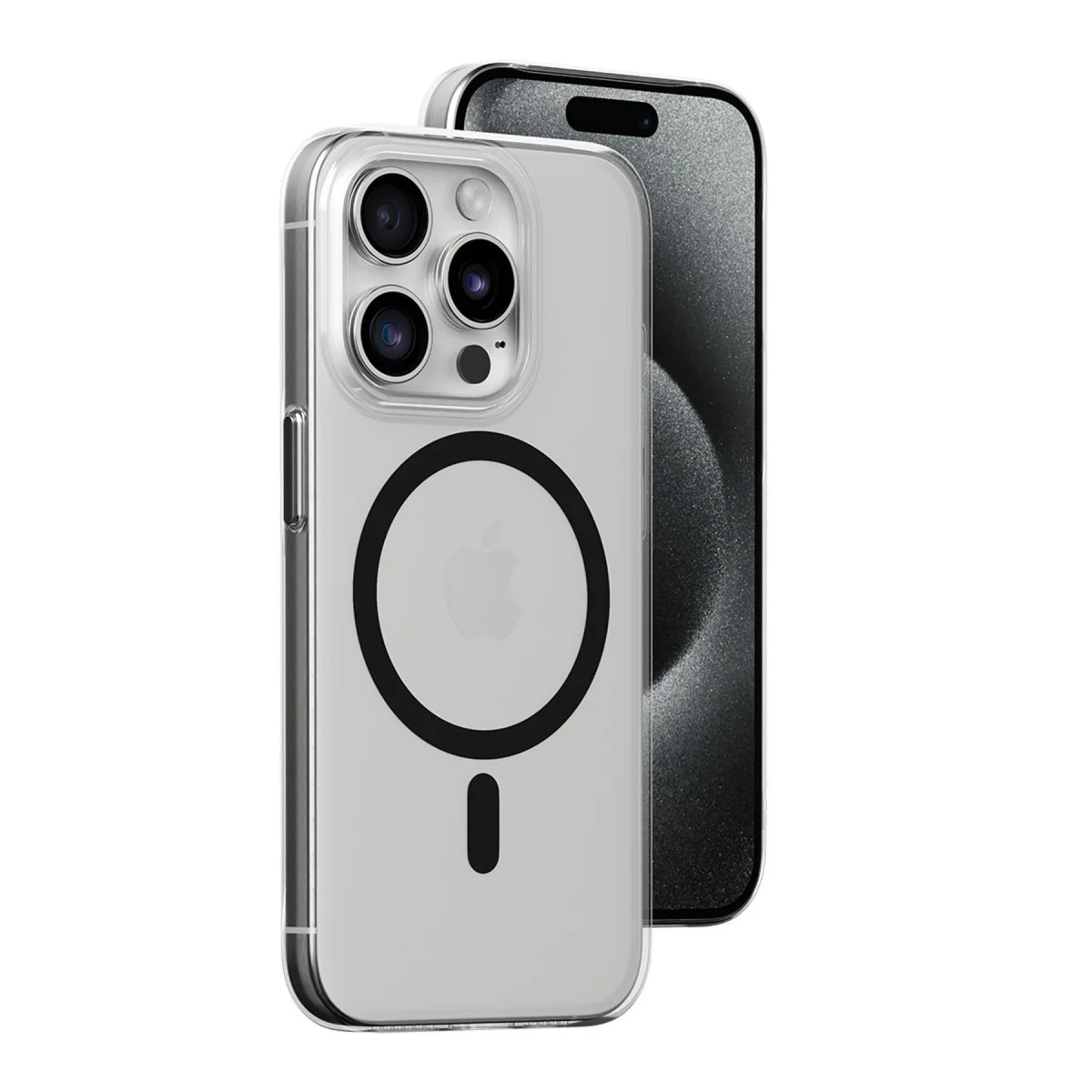 iPhone 15 Pro Max Kılıf Bubble Magsafe Kapak - Siyah