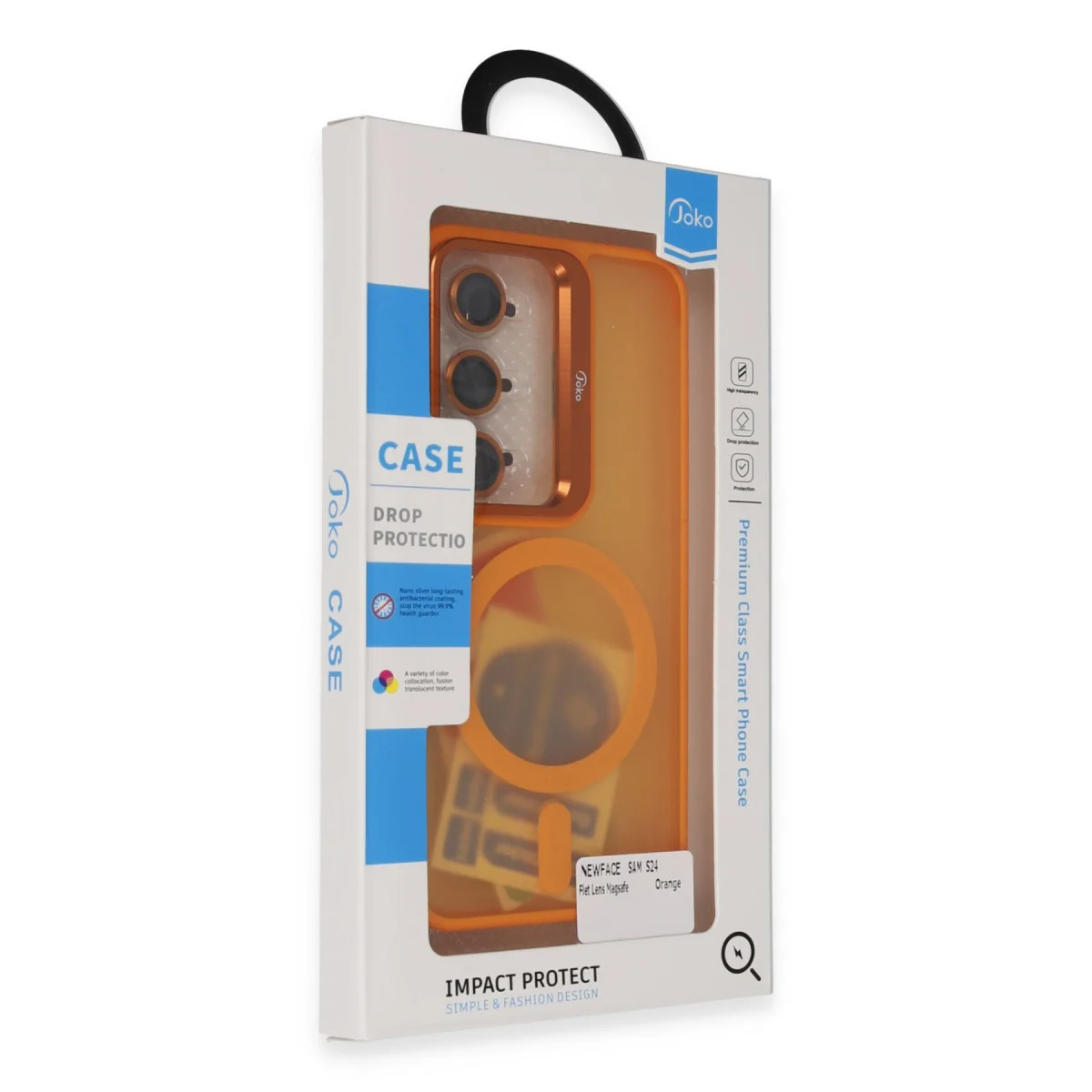 Galaxy S24 Plus Flet Lens Magsafe Kapak - Turuncu