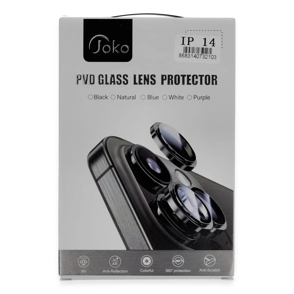 iPhone 11 PVD Metal Kamera Lens - Siyah