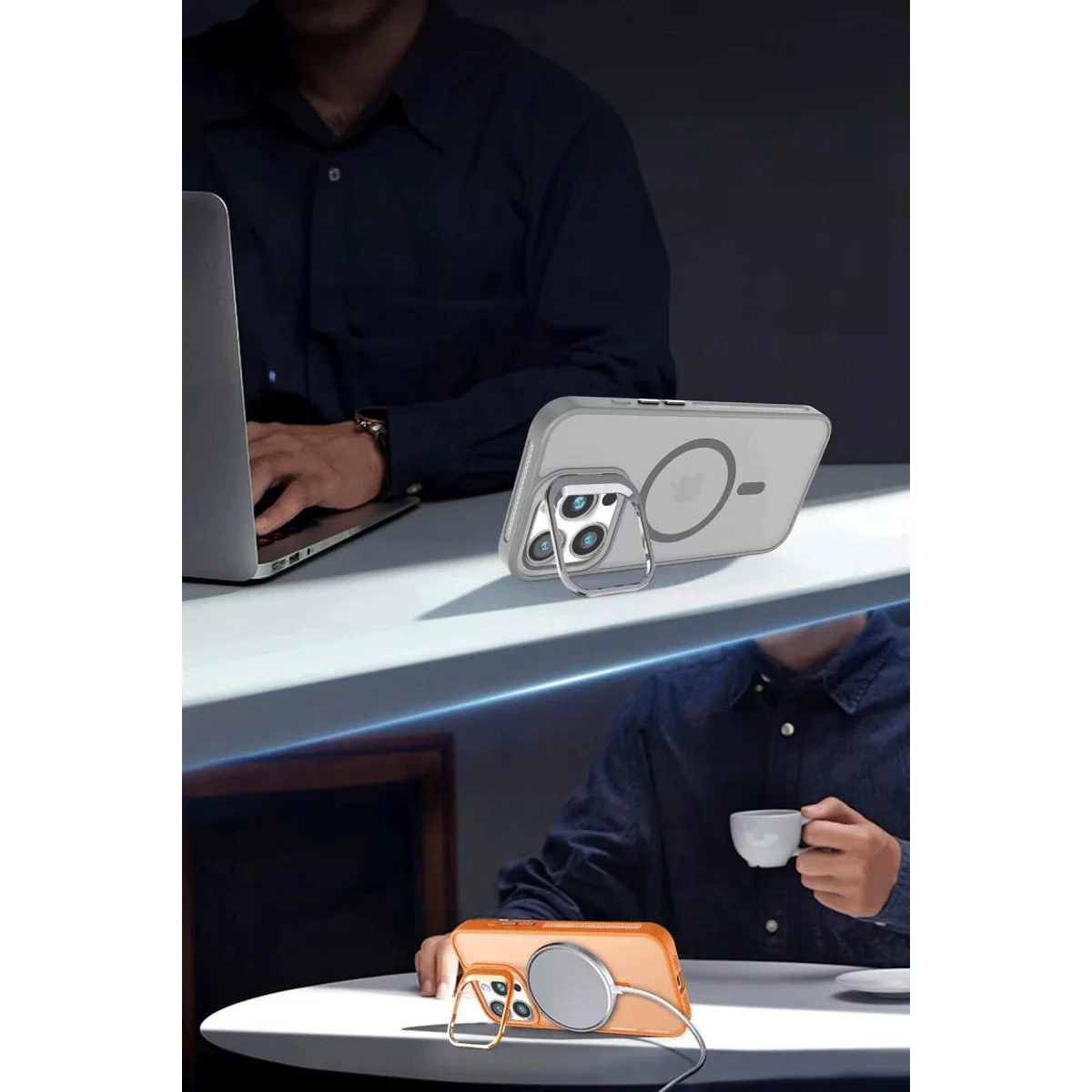 iPhone 16 Pro Flet Lens Magsafe Kapak - Siyah