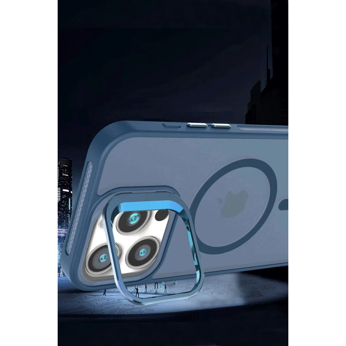 iPhone 16 Pro Max Flet Lens Magsafe Kapak - Turuncu