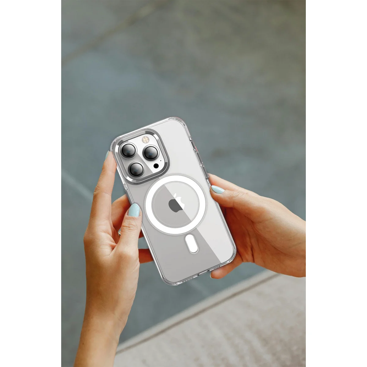 iPhone 16 Pro Crystal Magsafe Kapak - Şeffaf