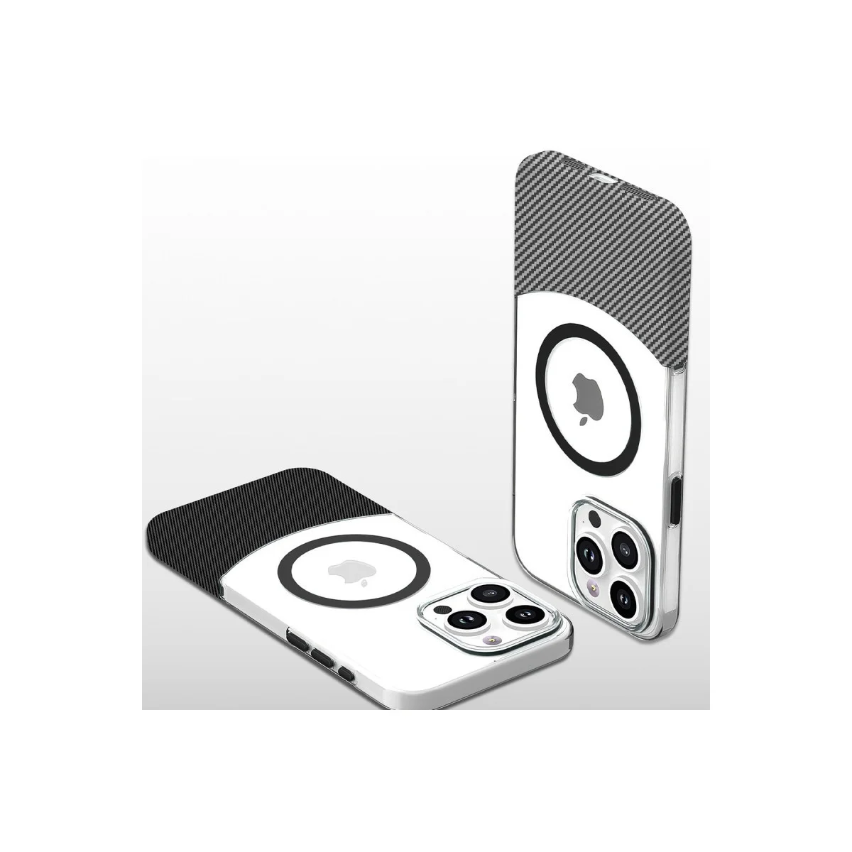 iPhone 16 Pro Max Carbon Puzzle Magsafe Kapak - Siyah