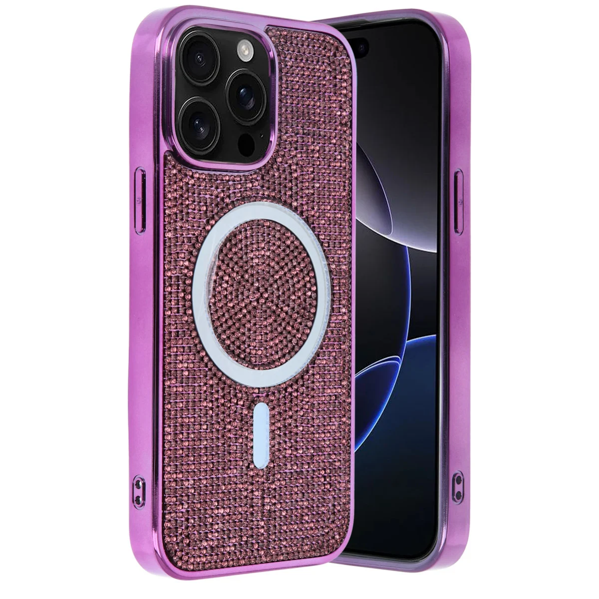 iPhone 14 Pro Max Helen Magsafe Kapak - Derin Mor