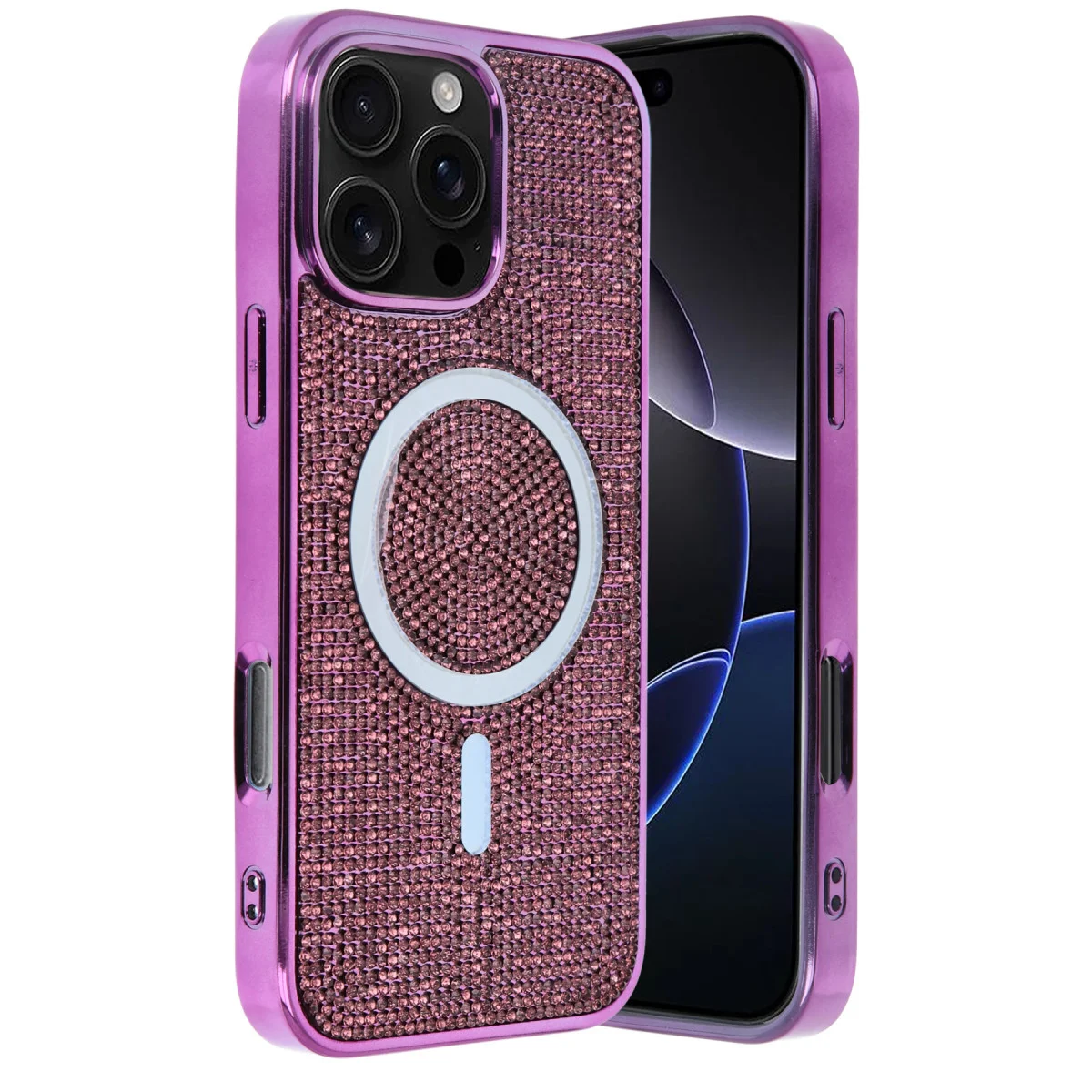 iPhone 16 Pro Helen Magsafe Kapak - Derin Mor