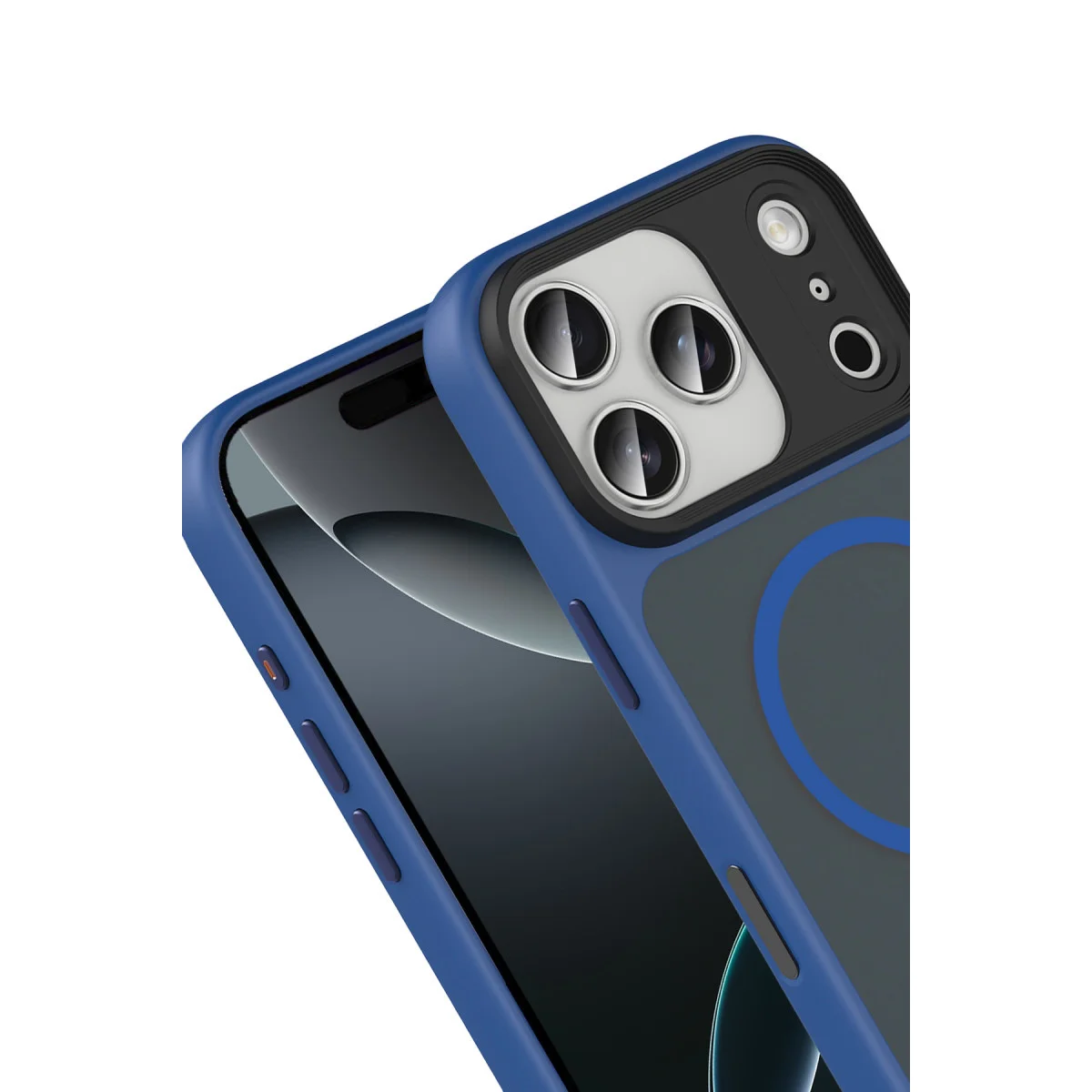 iPhone 17 Pro Max Megane Magsafe Kapak - Lacivert