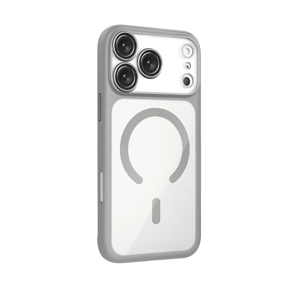 iPhone 17 Pro Max Chrome Magsafe Kapak - Gümüş