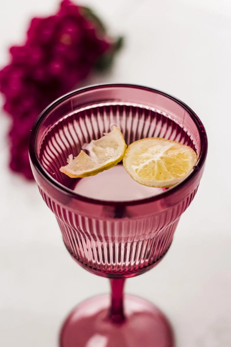 Akrilik Mürdüm Tekli Kadeh & Su Meşrubat Kahve Yanı Bardağı 300 ml ( Cam Değildir )