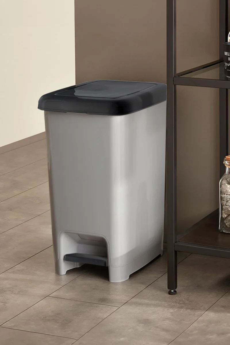 60 Litre Basmalı Çöp Kovası Büyük Boy