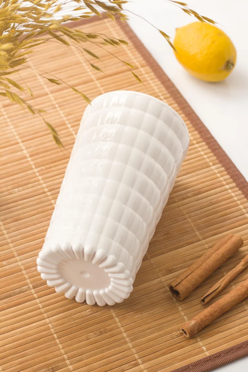 Allegra Beyaz 6’lı Bardak Seti 750 ml Akrilik Malzeme - Cam Değildir Kırılmaya Dayanıklı