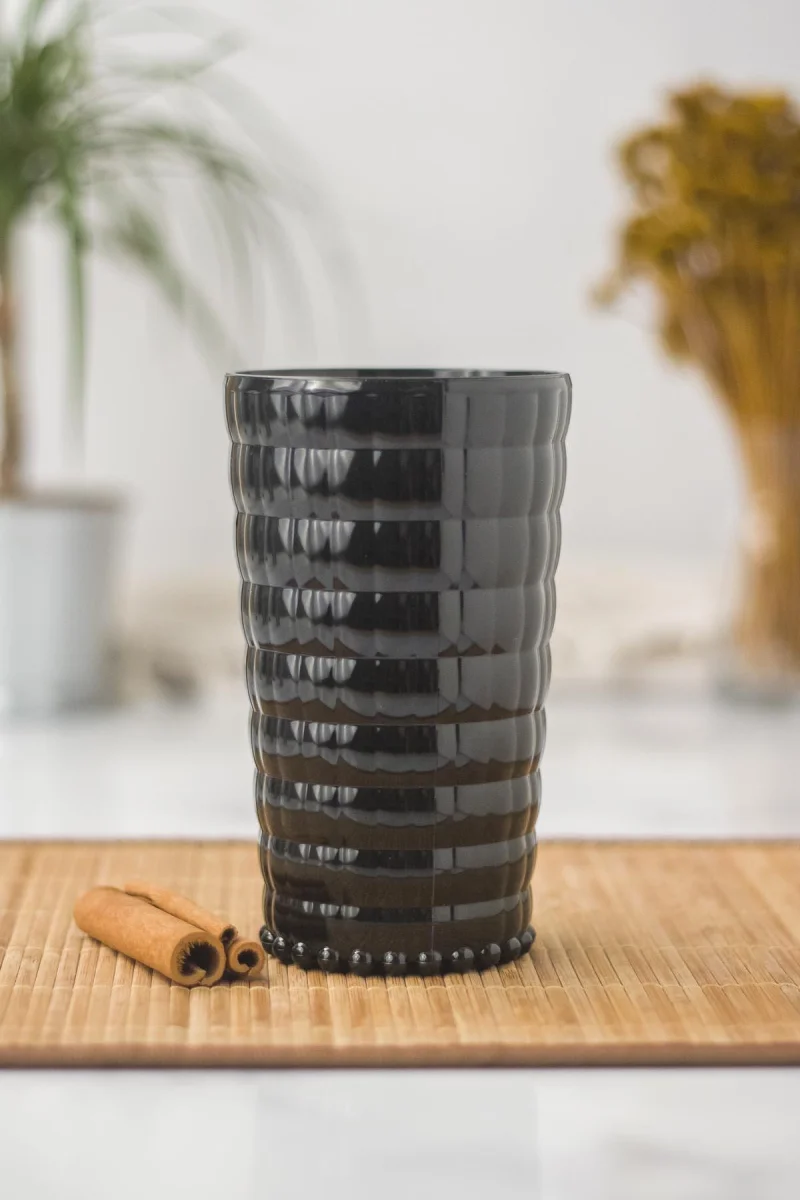 Allegra Siyah 6’lı Bardak Seti 750 ml Akrilik Malzeme - Cam Değildir Kırılmaya Dayanıklı