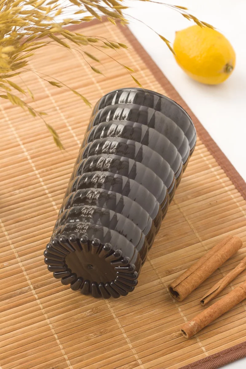 Allegra Siyah 6’lı Bardak Seti 750 ml Akrilik Malzeme - Cam Değildir Kırılmaya Dayanıklı
