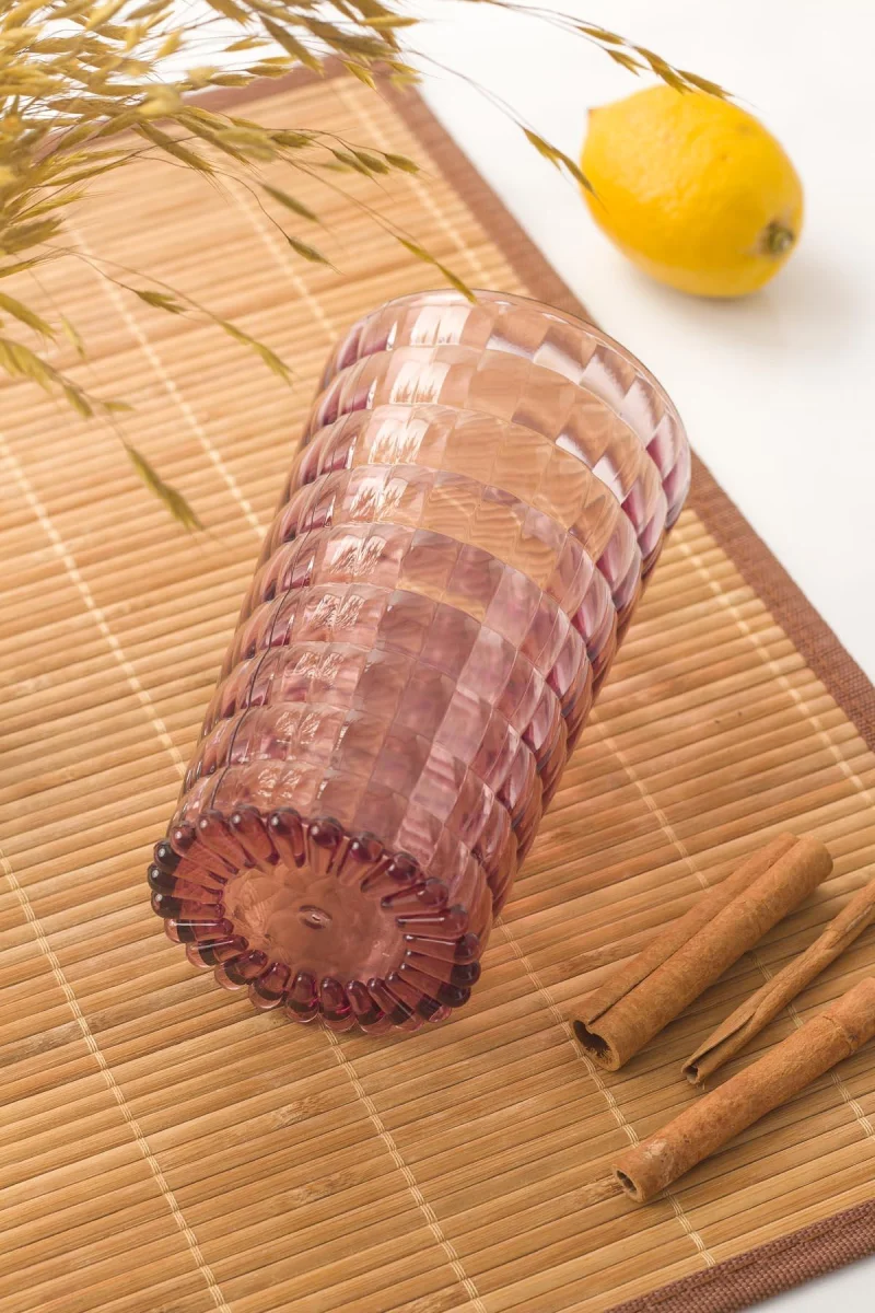 Allegra Mürdüm 6’lı Bardak Seti 750 ml Akrilik Malzeme - Cam Değildir Kırılmaya Dayanıklı