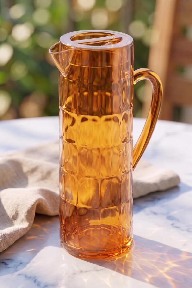 Akrilik Allegra 1,5 Lt Bal Sürahi (Buzdolabı Kapak Rafına Sığar)
