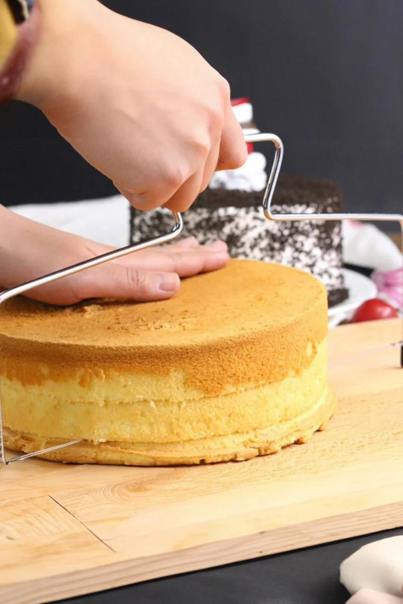 Metal Pasta Kesme Aparatı 30 cm Kek Ekmek Katman Dilimleme Bıçağı