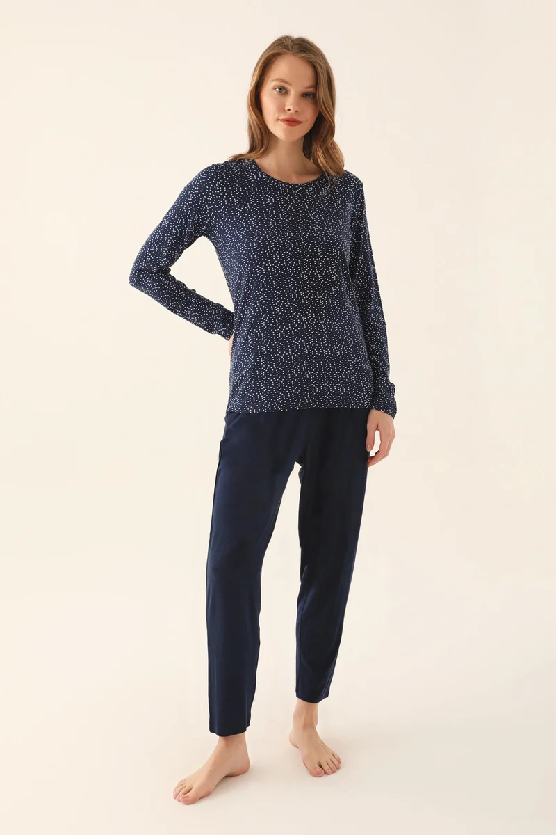 2660-S Kadın Uzun Kollu Pijama Takımı