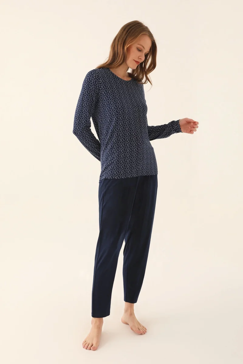 2660-S Kadın Uzun Kollu Pijama Takımı