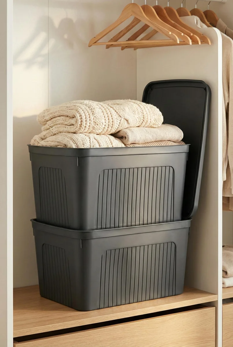 Füme 2'Li 27 LT Ünit Saklama Kutusu & Çok Amaçlı Banyo Ve Ev Düzenleyici Organizer