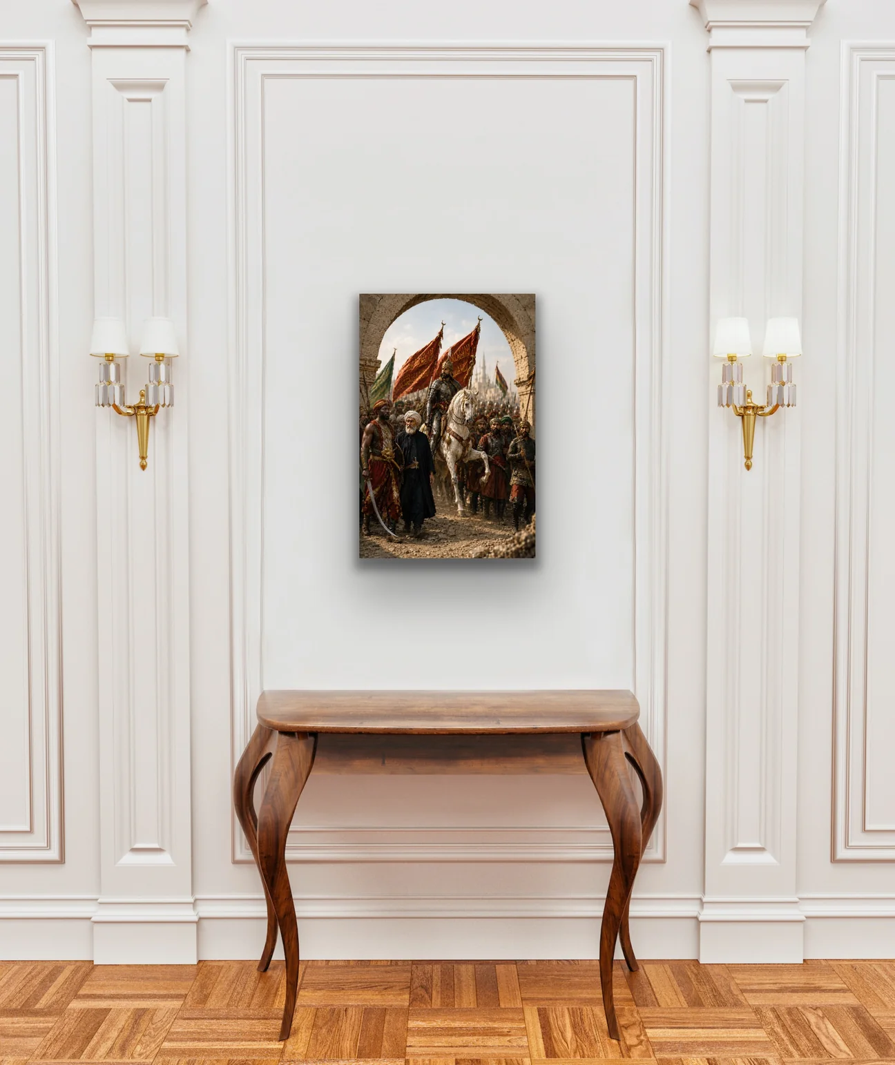 Fatih Sultan Mehmet İstanbul'un Fethi Kanvas Tablo 20x30 CM