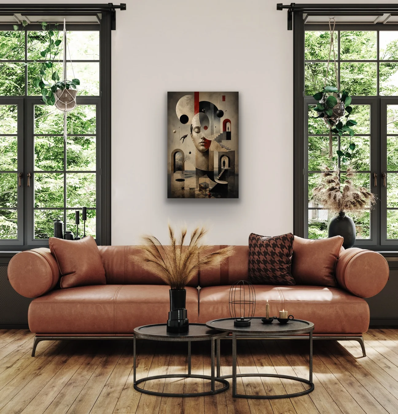 Karışık Rüyalar Soyut Kanvas Tablo 40X60 CM