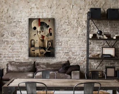 Karışık Rüyalar Soyut Kanvas Tablo 60X90 CM