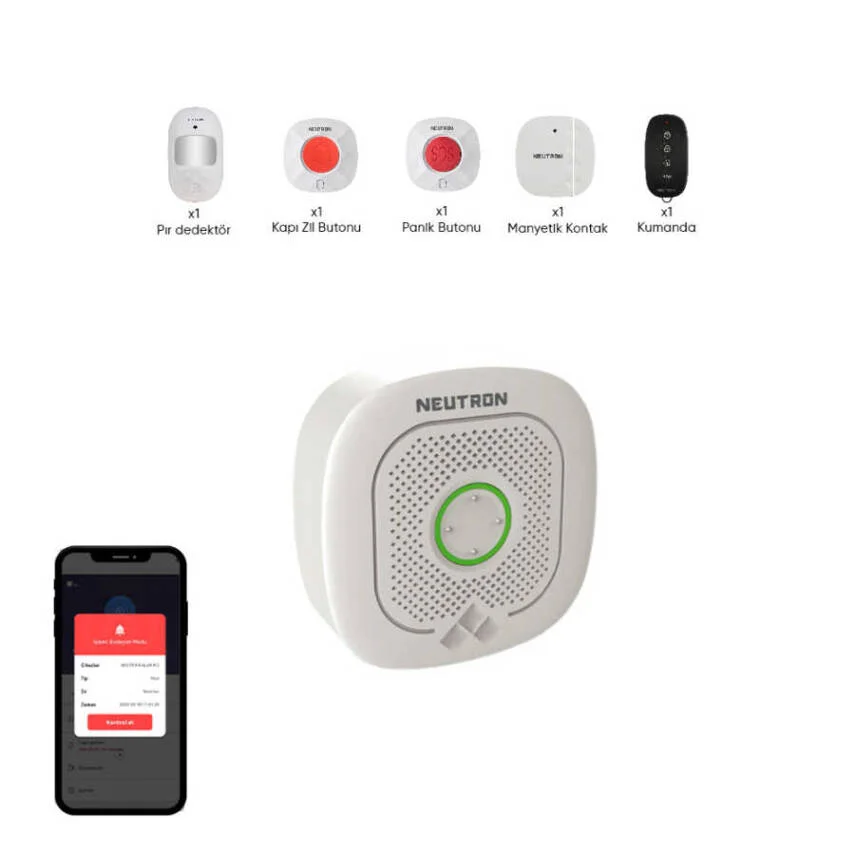 Kablosuz Akıllı İç Mekan Kablosuz Alarm Seti