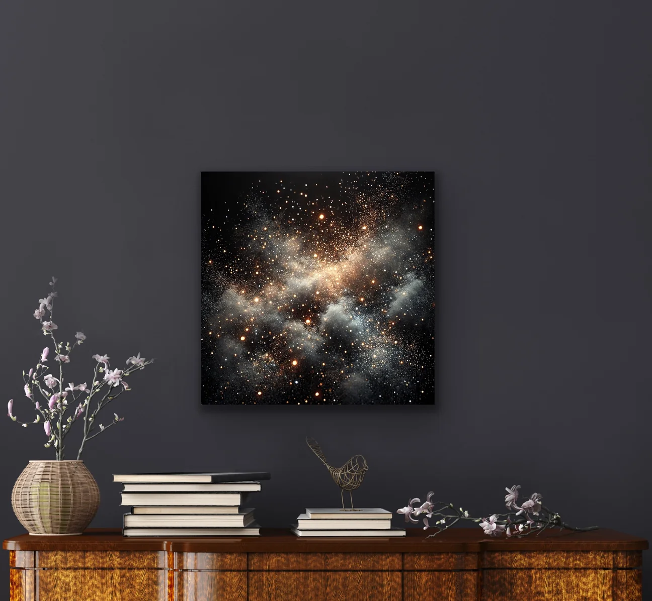 Uzay Boşluğu Kanvas Tablo 60x60cm