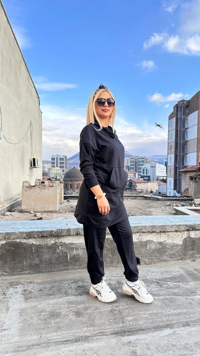 Freshness 7506 Bayan İki İplik Uzun Tunik Takım