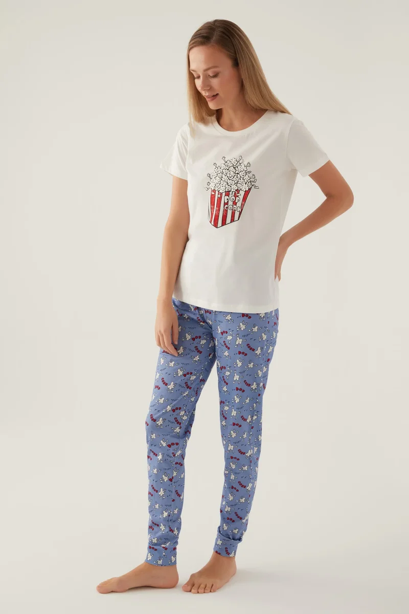 Roly Poly 3415-S Kadın Kısa Kol Pijama Takımı