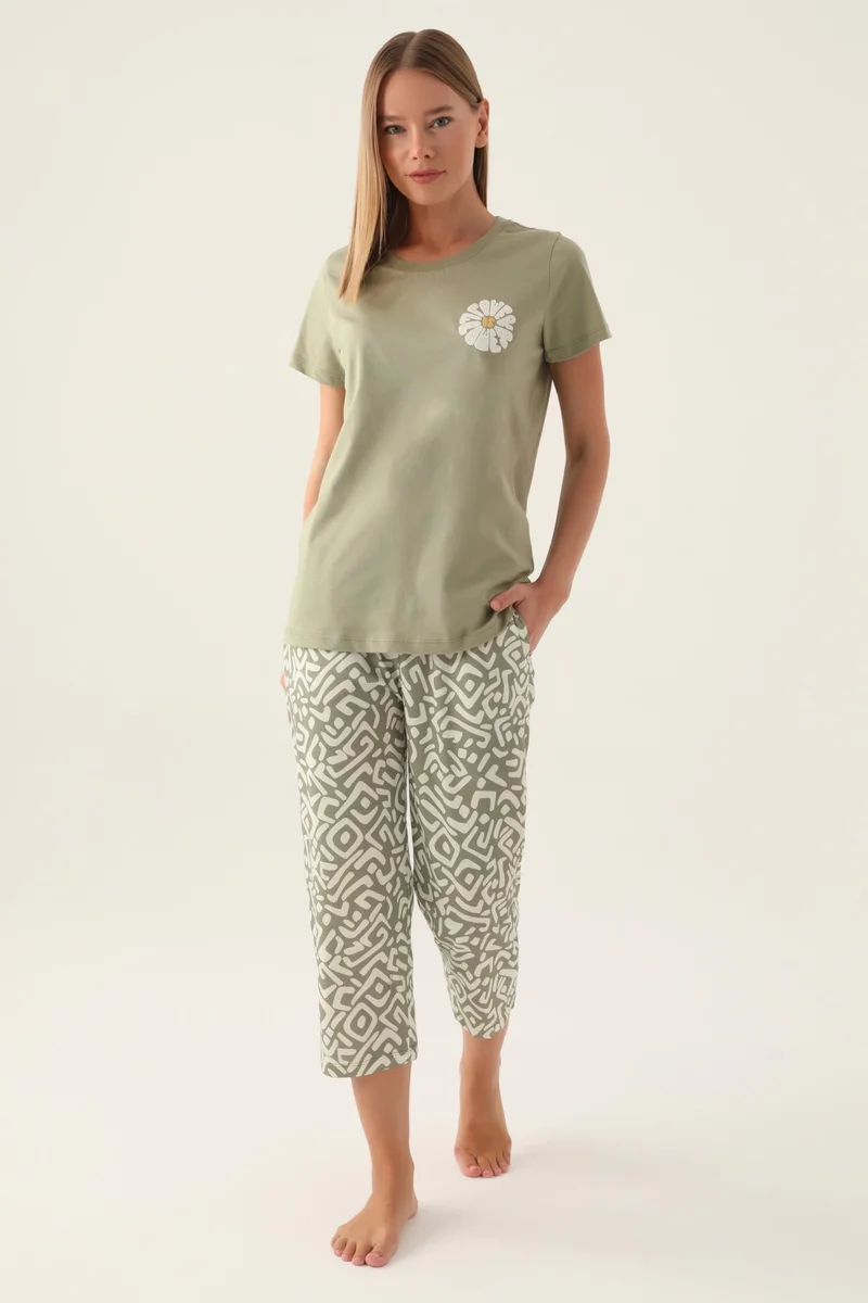 2870-S Kadın Kısa Kol Pijama Takım