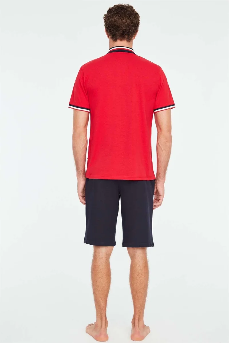 U.S Polo 18689 Erkek  T-Shirt Şort Takım