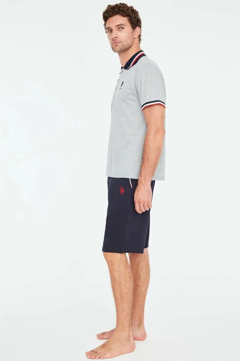 U.S Polo 18689 Erkek  T-Shirt Şort Takım