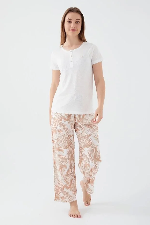 Pierre Cardin 8527-S Kadın Kısa Kol Pijama Takımı