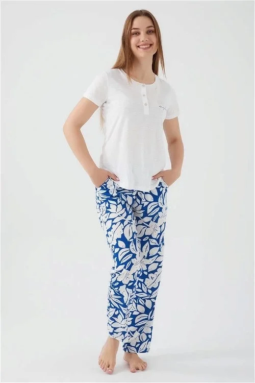 2425-S Kadın Kısa Kol Pijama Takım