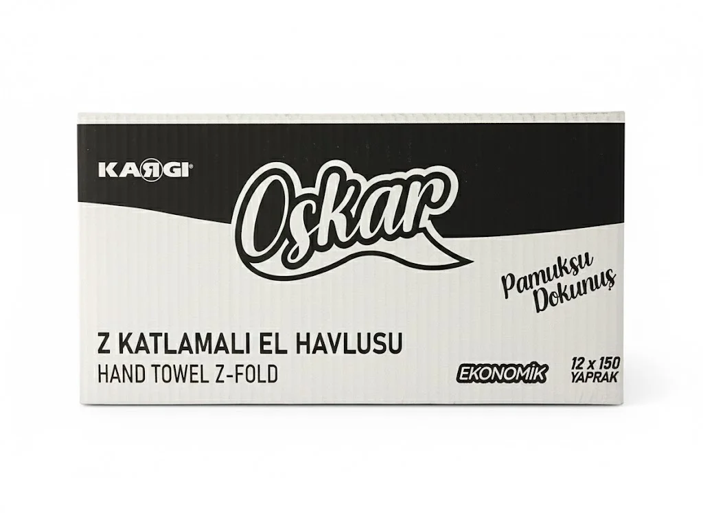 Z Katlı Kağıt Havlu 150'li Ambalaj - 12'li Koli