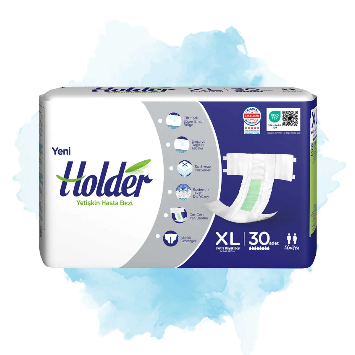 Belbantlı Yetişkin Hasta Bezi - XL - 30 Adet